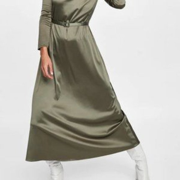 ZARA | Satin Dress - Picture 5 of 8